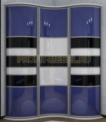 Распашной  шкаф с радиусными фасадами, Москва-радиус - 15 по цене производителя 49830 руб. в наличии на 09.05.2024