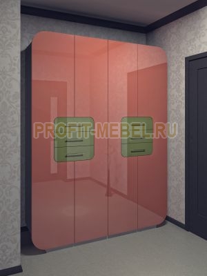 Распашной шкаф с глянцевыми фасадами Гектор - 17 по цене производителя 42020 руб. в наличии на 09.05.2024