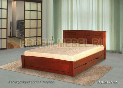 Кровать деревянная  Ариэль-2 по цене производителя 21000 руб. в наличии на 09.05.2024