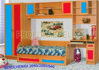 Детская стенка "БЕЛОСНЕЖКА" по цене производителя 28930 руб. в наличии на 20.05.2024