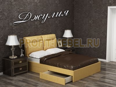 Интерьерная кровать с искусственной кожей Джулия по цене производителя 20735 руб. в наличии на 09.05.2024