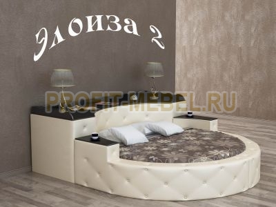 Интерьерная круглая кровать с искусственной кожей Элоиза 2 по цене производителя 55165 руб. в наличии на 09.05.2024