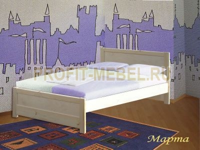 Деревянная кровать Марта по цене производителя 21500 руб. в наличии на 09.05.2024